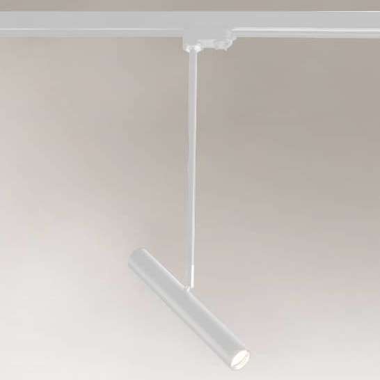 Reflektorowa LAMPA sufitowa YABU 7705 Shilo regulowana OPRAWA tuba do szynowego systemu 3-fazowego biała