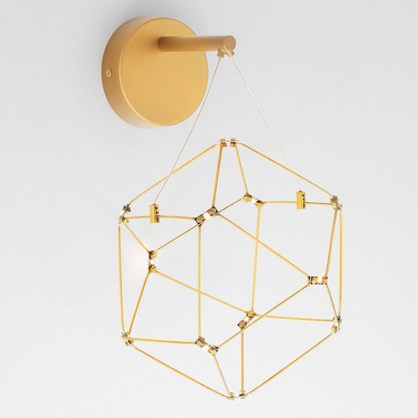 Przyścienna lampa ASIS LE44325 LED 6W 3000K geometryczna złoty