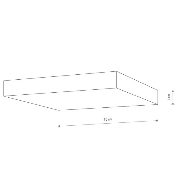 Plafon natynkowy kwadratowy Lid Square 10432 Nowodvorski LED 50W 4000K biały