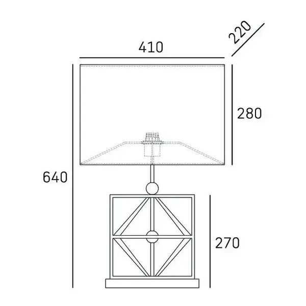 Stołowa lampka Quito T01939BK AU Cosmolight abażurowa czarna złota