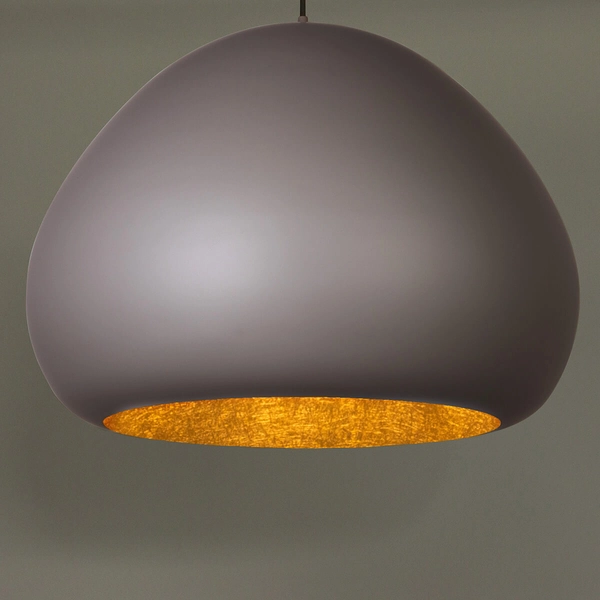 Wisząca lampa kuchenna Lava 41080 Sigma metalowa szara złota