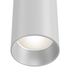 Zwisowa lampa nad wyspę metalowa tubka biała Focus OUTLET