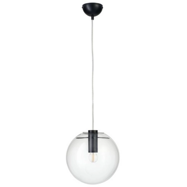 Skandynawska lampa wisząca Tonda ST-8722P-S black Step kula przezroczysta