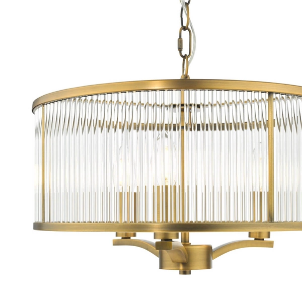 Jadalniana lampa wisząca Evelyn EVE0363 szklana brązowy przezroczysty