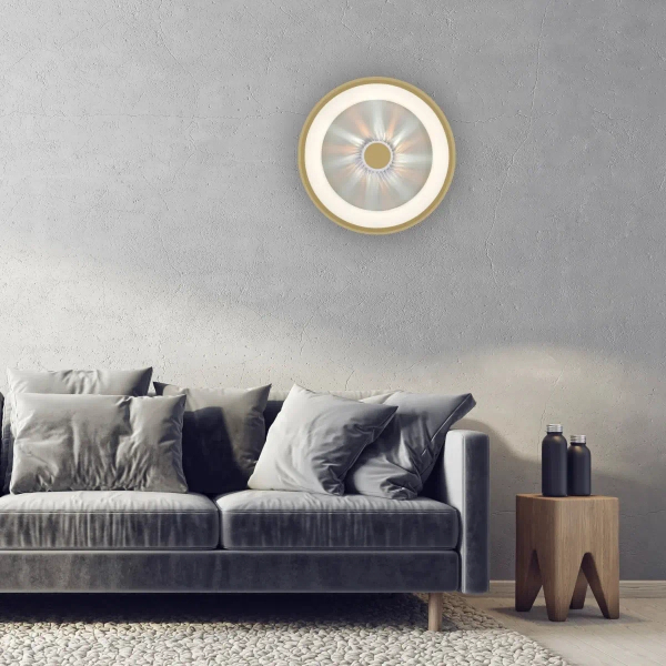 Lampa sufitowa na pilot VERTIGO mosiądz 14384-60 1xLED 29W 2700-5000K okrągła