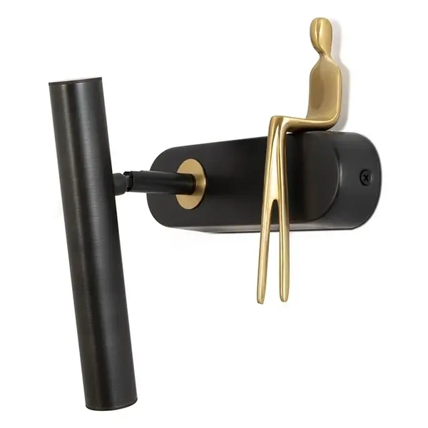 Kinkiet BOY MSE1501100482 LED 4W 3000-6000K designerska czarna złota