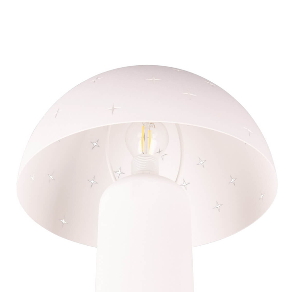 Lampka nocna grzybek Seta R51361031 efekt gwiazd biała