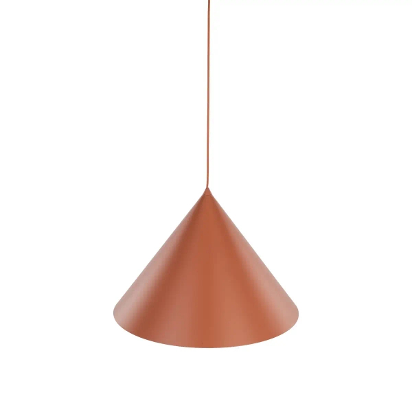 Metalowa lampa wisząca CONO 10089 trójkątna ceglany