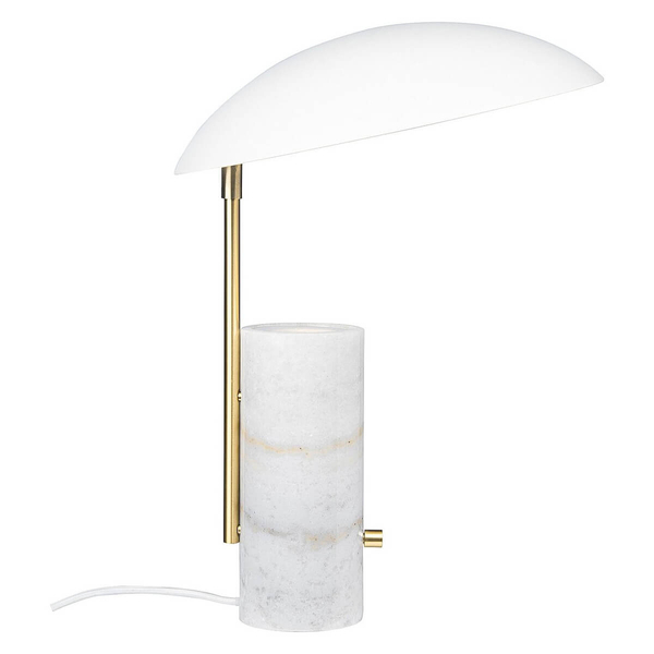 Nocna lampa glamour Mademoiselles 2220405001 marmurowa biały