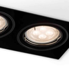 Wpuszczana LAMPA sufitowa OMURA 3302 Shilo podtynkowa OPRAWA prostokątna downlight metalowy wpust czarny