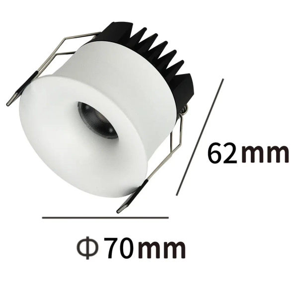 Podtynkowa lampa sufitowa Zyra LP-1606/1RS WH LED 7W 3000-6000K biała