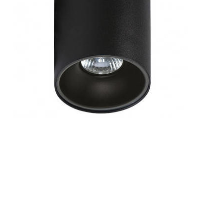 Spot LAMPA sufitowa AZ.GM4103 BK RULLO NERO okrągła OPRAWA metalowa DOWNLIGHT natynkowy rullo nero czarny