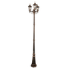 Stojąca LAMPA ogrodowa LIGURIA 313430 Polux klasyczna OPRAWA metalowa do ogrodu outdoor zewnętrzna IP43 patyna