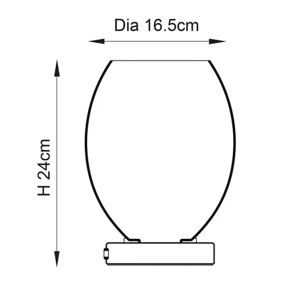 Dotykowa lampa stołowa Stellar 74940 szklana na stolik chrom