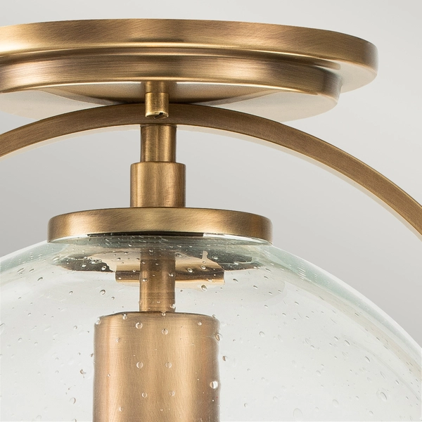 Lampa sufitowa QN-SOMERSET-F-C-HB okrągła ball mosiądz