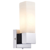 Kinkiet łazienkowy Square 39627 Saxby IP44 szkło matowe chrom