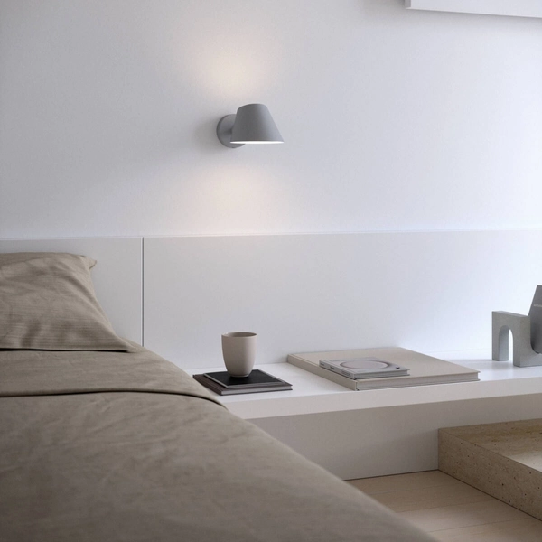 Kinkiet ścienny sypialniany Stay 2220381010 DFTP z włącznikiem szary