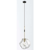 Jadalniana lampa wisząca ROCK P0488-01M-SEAC złoty czarny przezroczysty