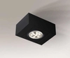 Sufitowa LAMPA spot UTO H 1218 Shilo regulowana OPRAWA metalowa kostka cube czarna