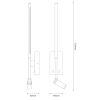 Ledowy regulowany kinkiet Torch ML1566 LED 6W+3W 4000K czarny
