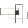 Geometryczna LAMPA sufitowa GABRIEL 67227-100B Globo metalowa OPRAWA plafon LED 100W 3000K - 6000K prostokątne czarne białe