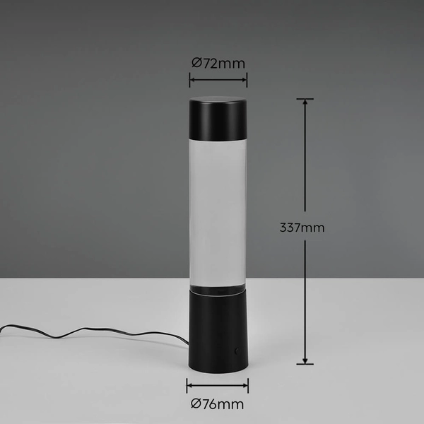 Dekoracyjna lampka biurkowa Glitter R50871032 RL Light LED 1W RGB czarny