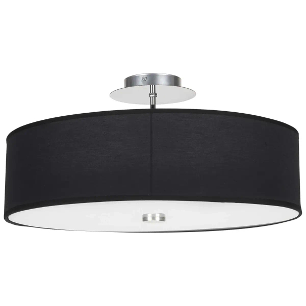 Plafon LAMPA sufitowa 6390 Nowodvorski abażurowa OPRAWA klasyczna okrągła czarna