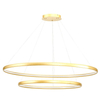 Wisząca lampa ledowa Carlo 65W 4000K złote ringi zwis nad łóżko