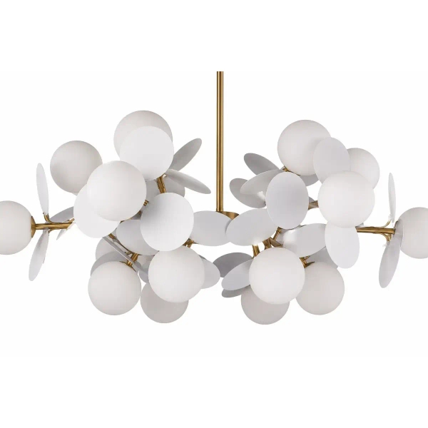 Oprawa wisząca CHIC biała złota ST-DL-2969P-6 18xG9 5W kulista