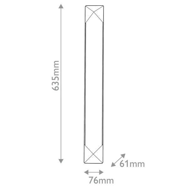 Naścienna lampa Caesar QN-CAESAR-WL-VBS-AR LED 23W 3000K mosiądz