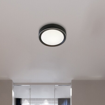 Plafoniera LAMPA sufitowa MOKKA 2987 Rabalux okrągła OPRAWA plafon LED 24W 3000K - 6000K z pilotem brązowy