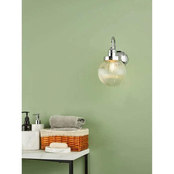 Łazienkowy kinkiet ścienny z włącznikiem Tamara TAM0750-IP44 IP44 chrom