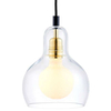 Wisząca LAMPA loftowa LONGIS 10876405 Kaspa skandynawska OPRAWA szklany ZWIS kaskada złota przezroczysta czarna