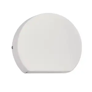 Ścienny zaokrąglony kinkiet zewnętrzny SARDIRA LE75309 LED 4W 3000K IP54 biały