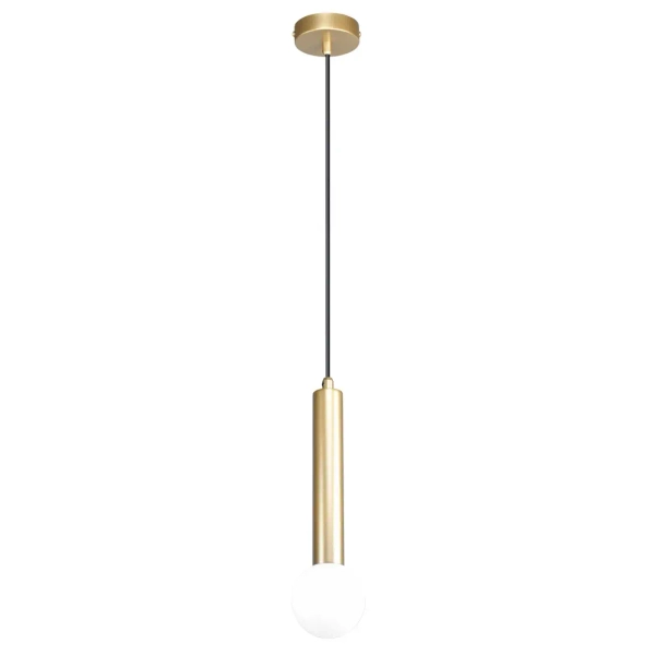 Wisząca lampa sopel Filano PND-33574-1-GD metalowa tuba złota