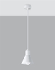 Wisząca lampa Taleja SL.0983 Sollux industrialna nad wyspę biała