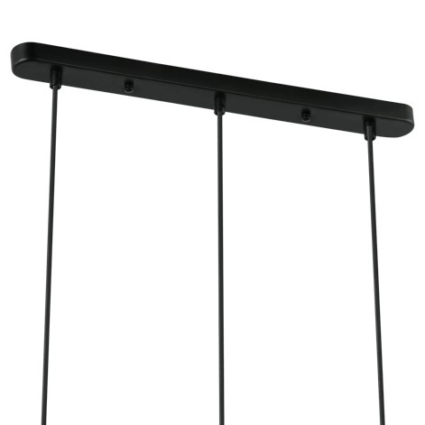 Modernistyczna LAMPA wisząca GROSETTA PND-53423-3-GD Italux owalny zwis do sypialni złoty biały