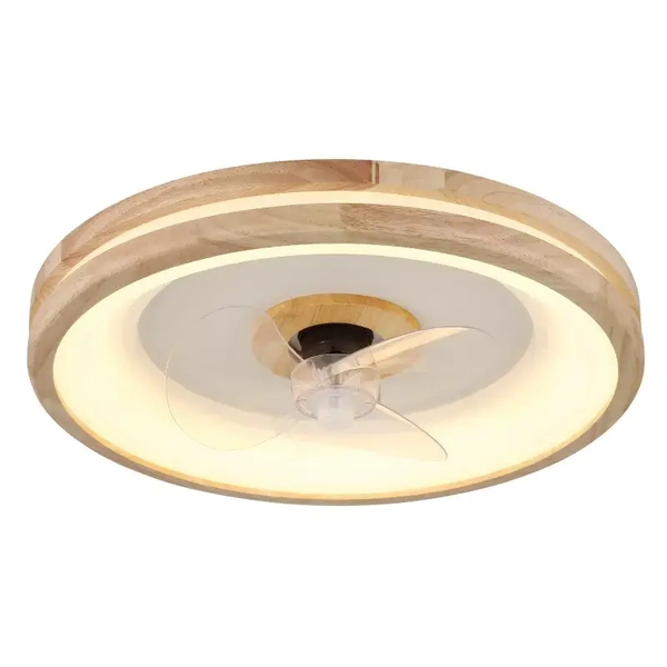 Sufitowa lampa GATIAN 03650 LED 30W 2700-6500K wentylator drewniany biały