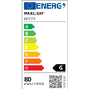 Minimalistyczna lampa wisząca GEOMETRIC P0272 LED 79,8W 3000K metal biała