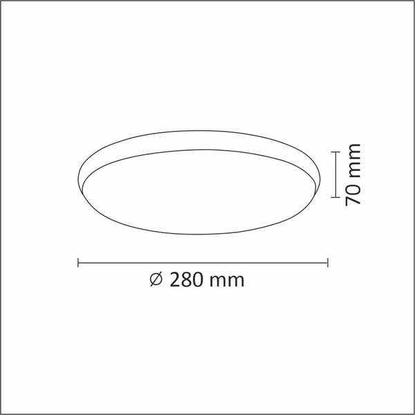 Nowoczesna lampa sufitowa Orbit okrągła LED 15W nikiel