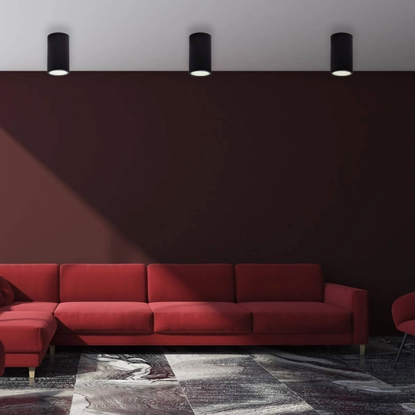 Metalowa lampa sufitowa 137623612939 okrągła LED 12W hol