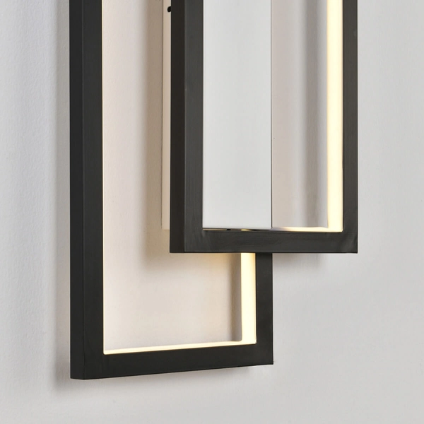 Metalowa lampa ścienna SYMMETRY ST-MD1027M LED 39W 3000K frame czarna