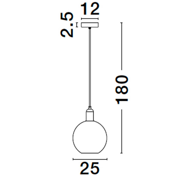 Kulista lampa do jadalni Balche LE43694 złota czarna