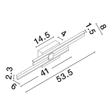 Ścienna lampa do jadalni FELVIRA LE45467 LED 12W 3200K metalowa czarna