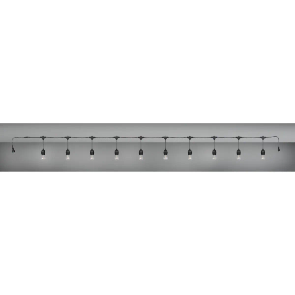 Zewnętrzna girlanda do ogrodu z żarówkami CHAIN R74771132 IP44 czarny