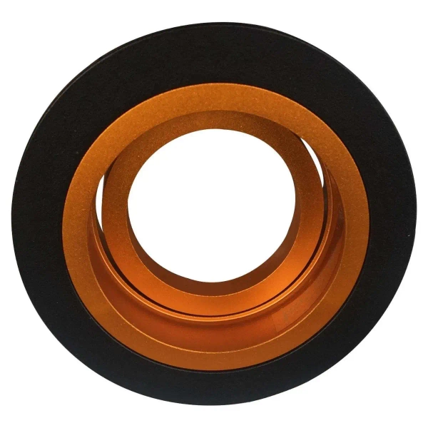 Wpuszczana lampa sufitowa Chuck lampa sufitowa czarna złota