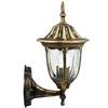 Zewnętrzna LAMPA ścienna FLORENCJA 302564 Polux metalowa OPRAWA elewacyjna retro outdoor IP43 patyna przezroczysta