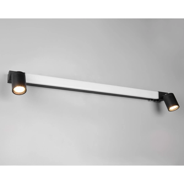 Metalowa lampa ścienna ENRICO 281479332 LED 9W 2300-4000K IP44 tubki czarny