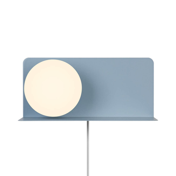 Kulista lampa na ścianę LILIBETH 2312931006 szklana niebieski