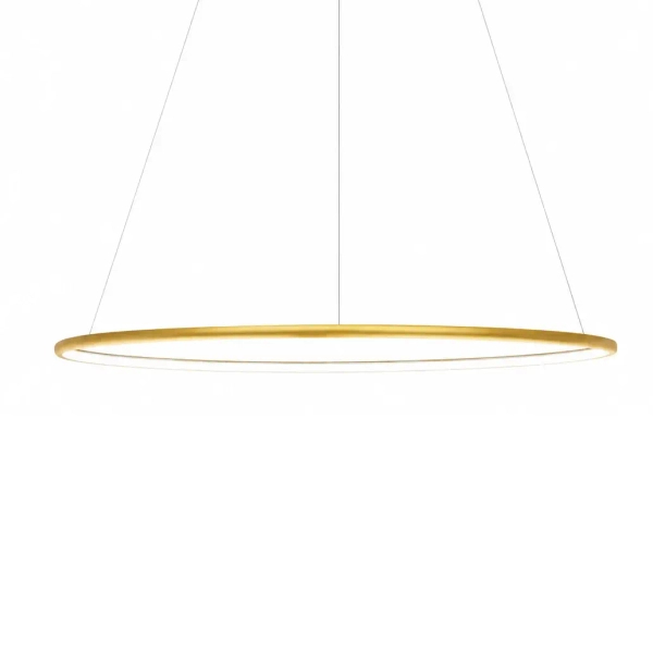 Lampa wisząca złota ringowa LED 32W 4000K neutralna barwa do salonu pierścień SLD/000061/4000/G